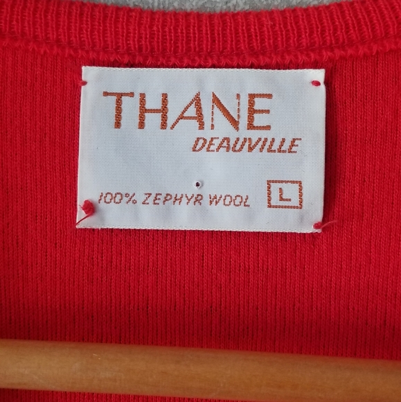 Thane Deauville 100% Wool Vest Vintage - Picture 3 of 8